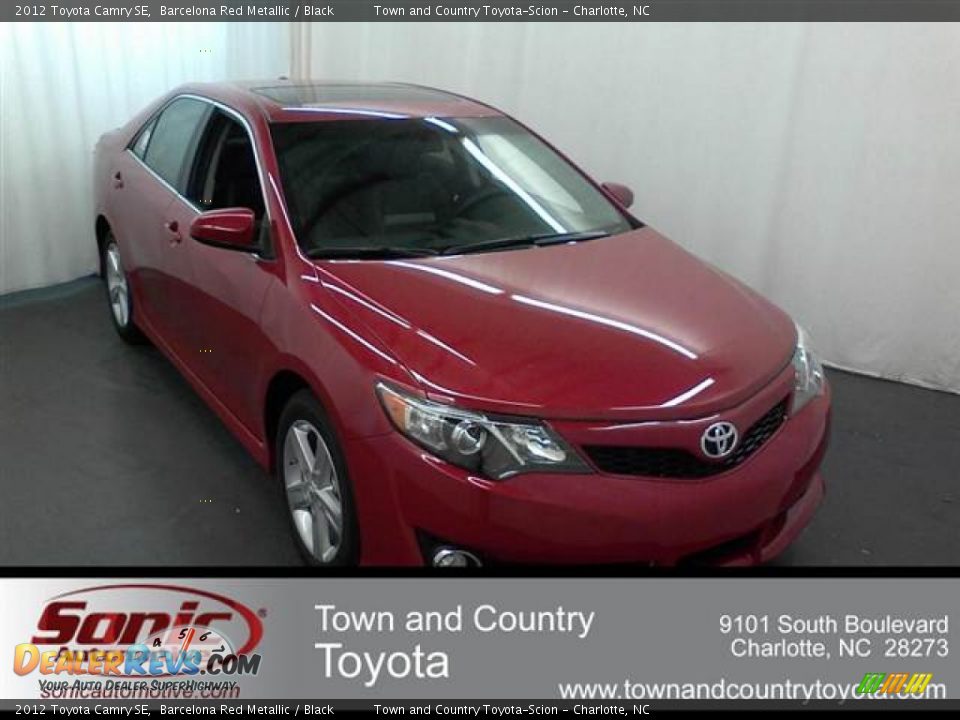 2012 Toyota Camry SE Barcelona Red Metallic / Black Photo #1