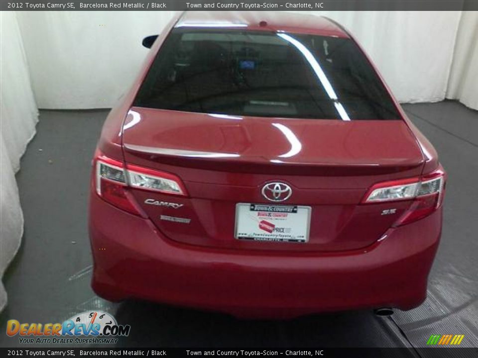2012 Toyota Camry SE Barcelona Red Metallic / Black Photo #3