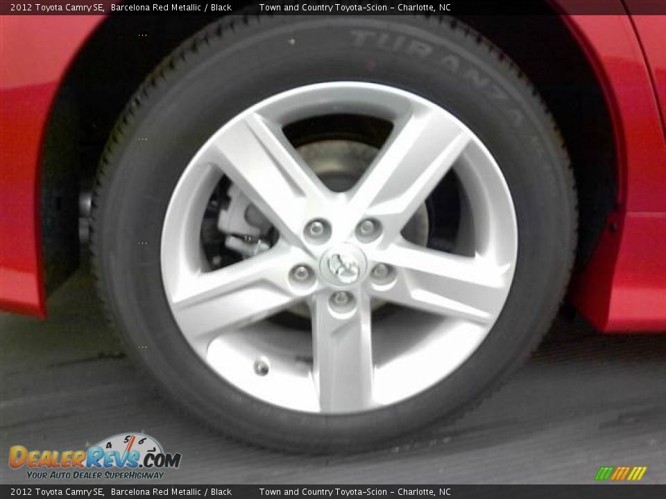 2012 Toyota Camry SE Barcelona Red Metallic / Black Photo #5
