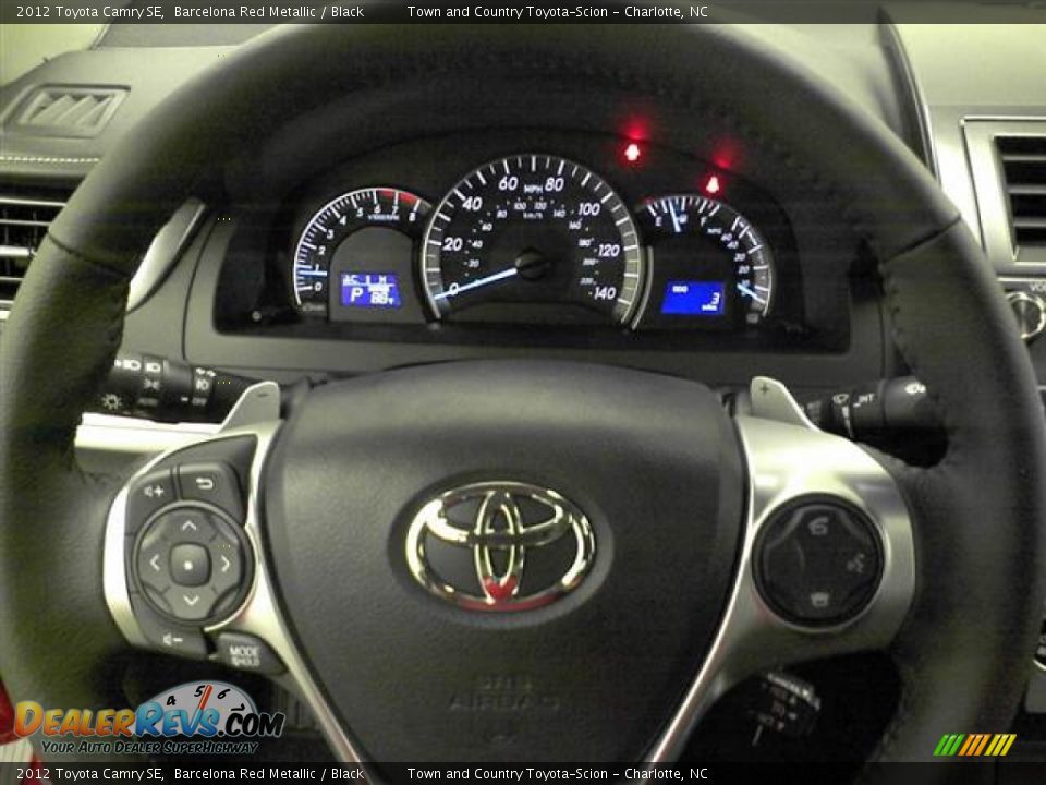 2012 Toyota Camry SE Barcelona Red Metallic / Black Photo #8