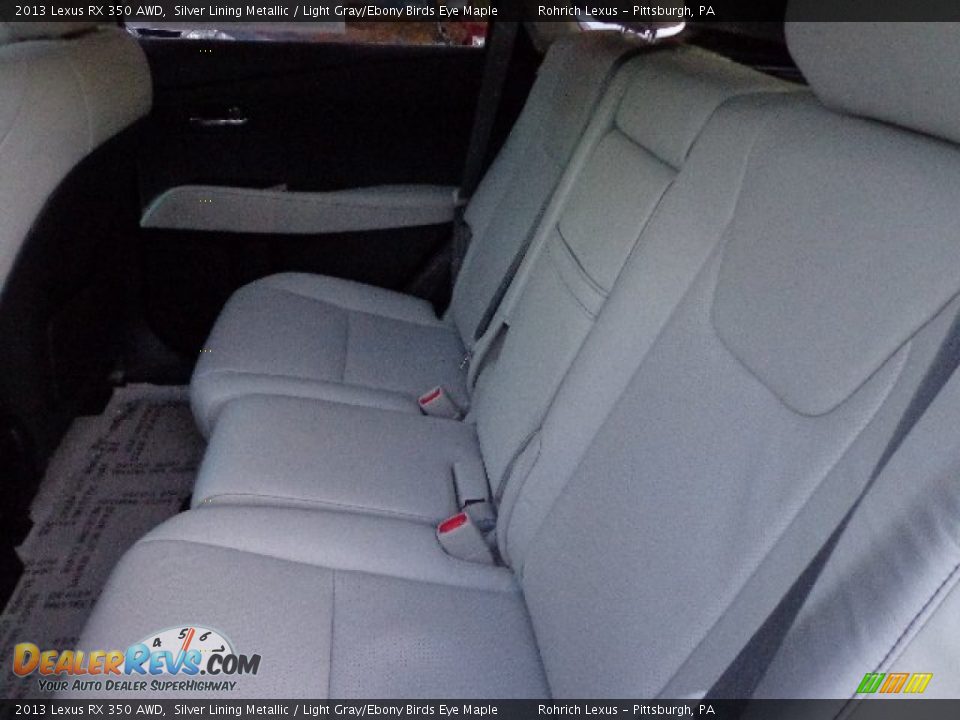 2013 Lexus RX 350 AWD Silver Lining Metallic / Light Gray/Ebony Birds Eye Maple Photo #11
