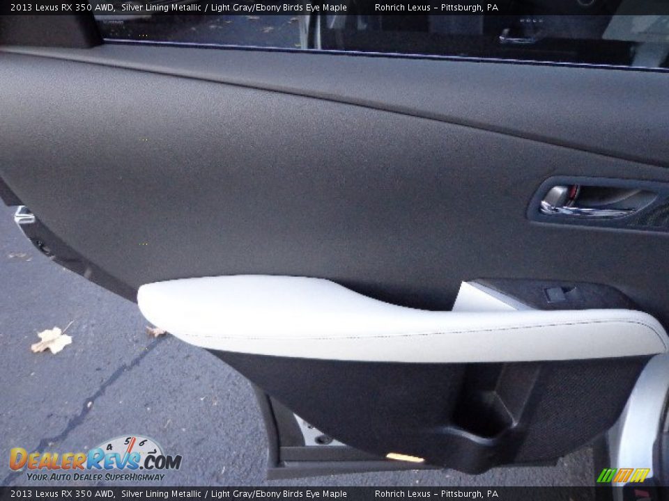 2013 Lexus RX 350 AWD Silver Lining Metallic / Light Gray/Ebony Birds Eye Maple Photo #13