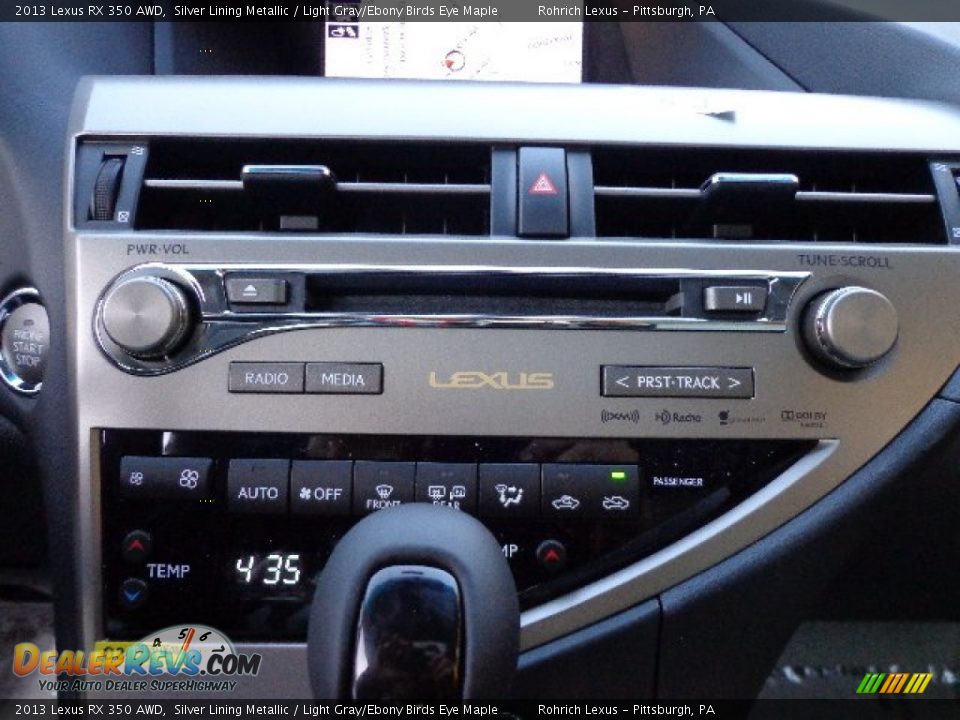 2013 Lexus RX 350 AWD Silver Lining Metallic / Light Gray/Ebony Birds Eye Maple Photo #18