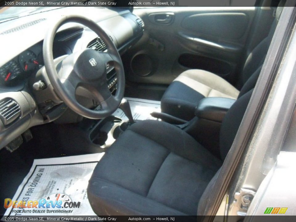 2005 Dodge Neon SE Mineral Gray Metallic / Dark Slate Gray Photo #8