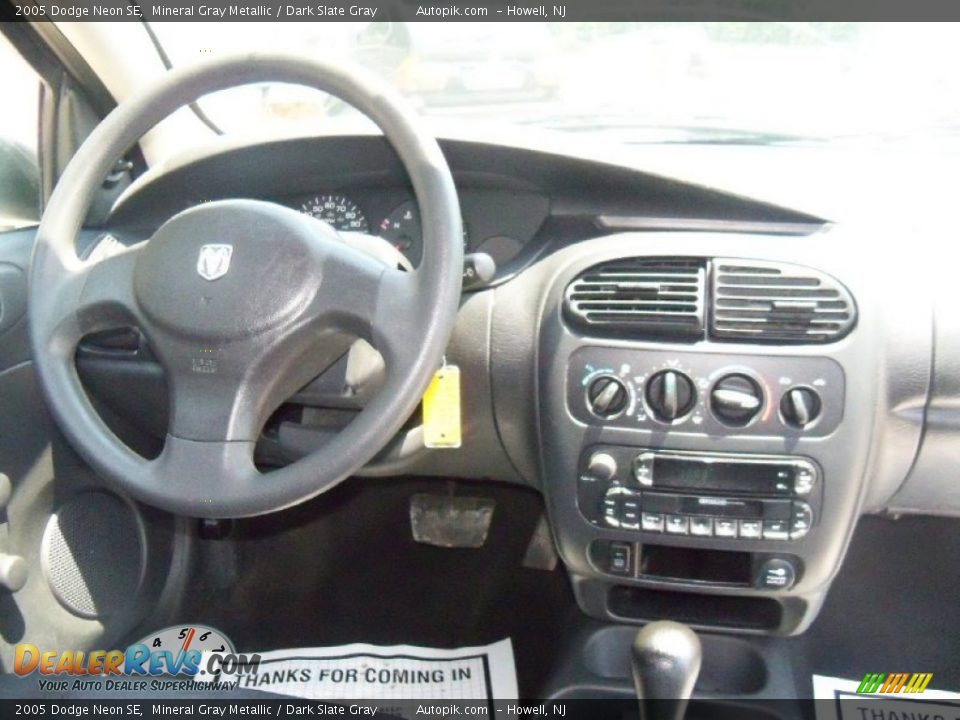 2005 Dodge Neon SE Mineral Gray Metallic / Dark Slate Gray Photo #11