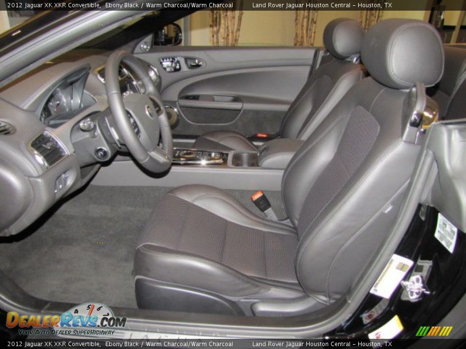 2012 Jaguar XK XKR Convertible Ebony Black / Warm Charcoal/Warm Charcoal Photo #2