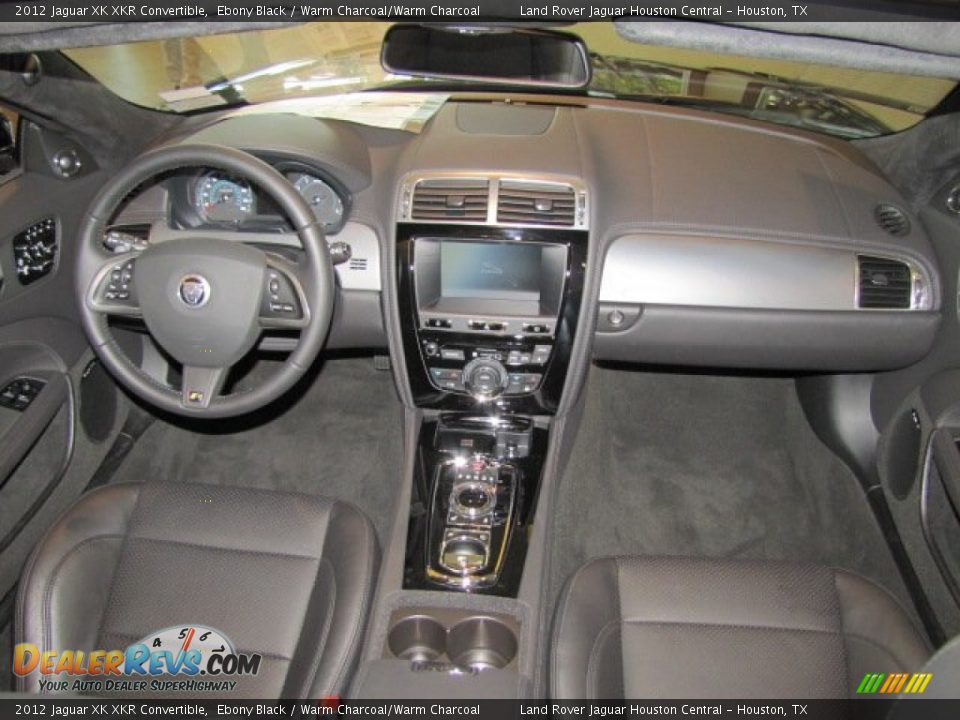 2012 Jaguar XK XKR Convertible Ebony Black / Warm Charcoal/Warm Charcoal Photo #3