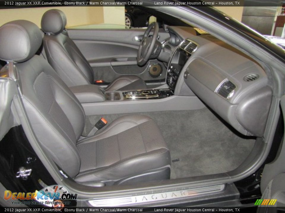 2012 Jaguar XK XKR Convertible Ebony Black / Warm Charcoal/Warm Charcoal Photo #4