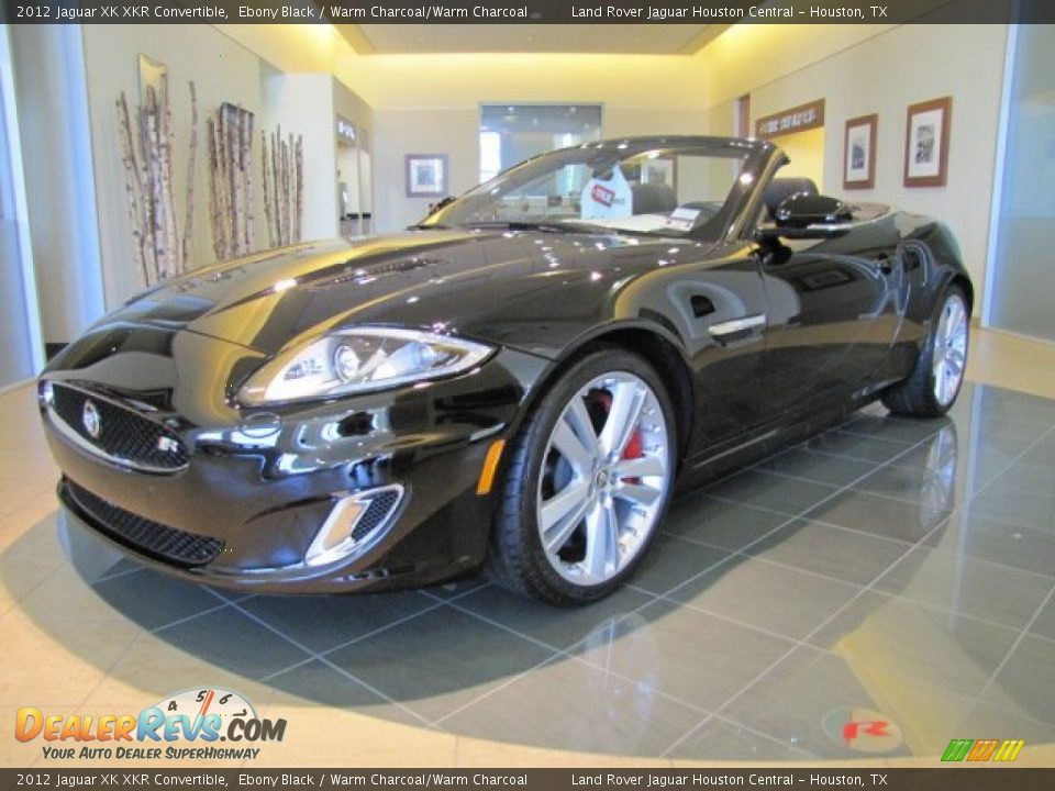 2012 Jaguar XK XKR Convertible Ebony Black / Warm Charcoal/Warm Charcoal Photo #5