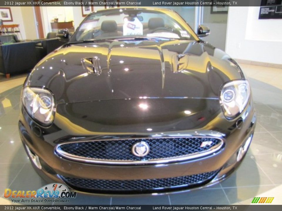 2012 Jaguar XK XKR Convertible Ebony Black / Warm Charcoal/Warm Charcoal Photo #6