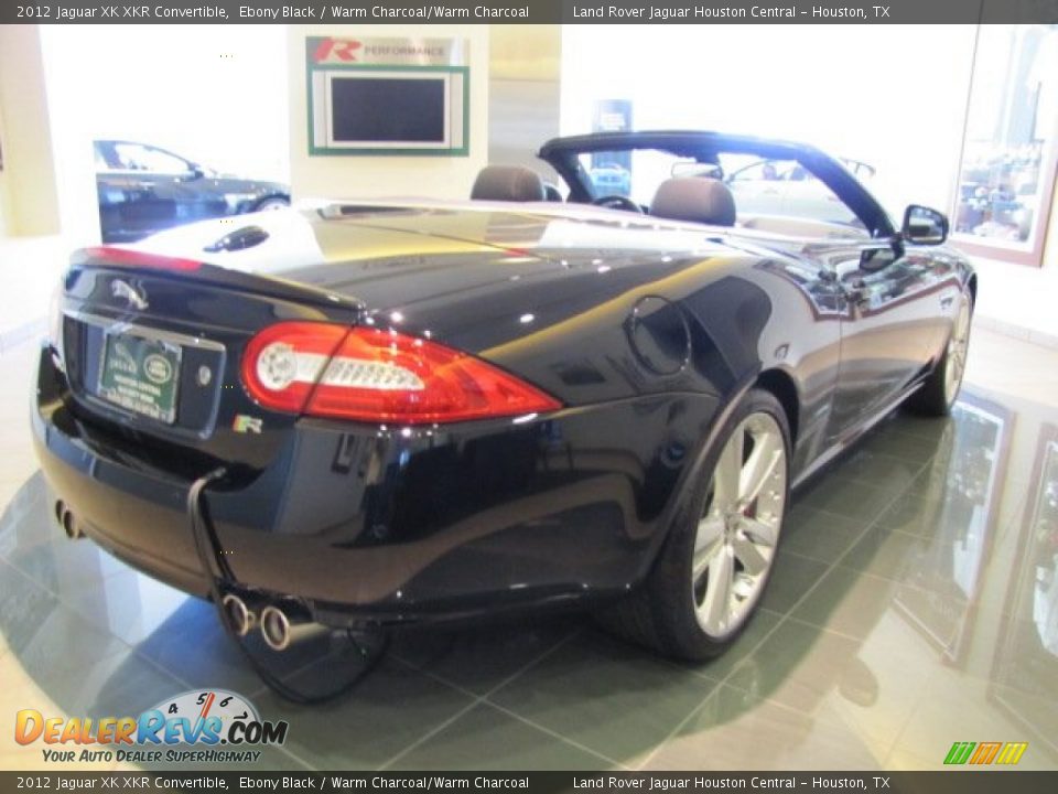 2012 Jaguar XK XKR Convertible Ebony Black / Warm Charcoal/Warm Charcoal Photo #7
