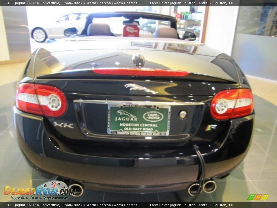 2012 Jaguar XK XKR Convertible Ebony Black / Warm Charcoal/Warm Charcoal Photo #8