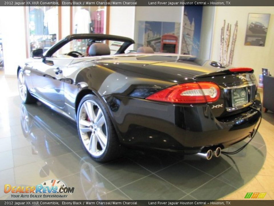 2012 Jaguar XK XKR Convertible Ebony Black / Warm Charcoal/Warm Charcoal Photo #9