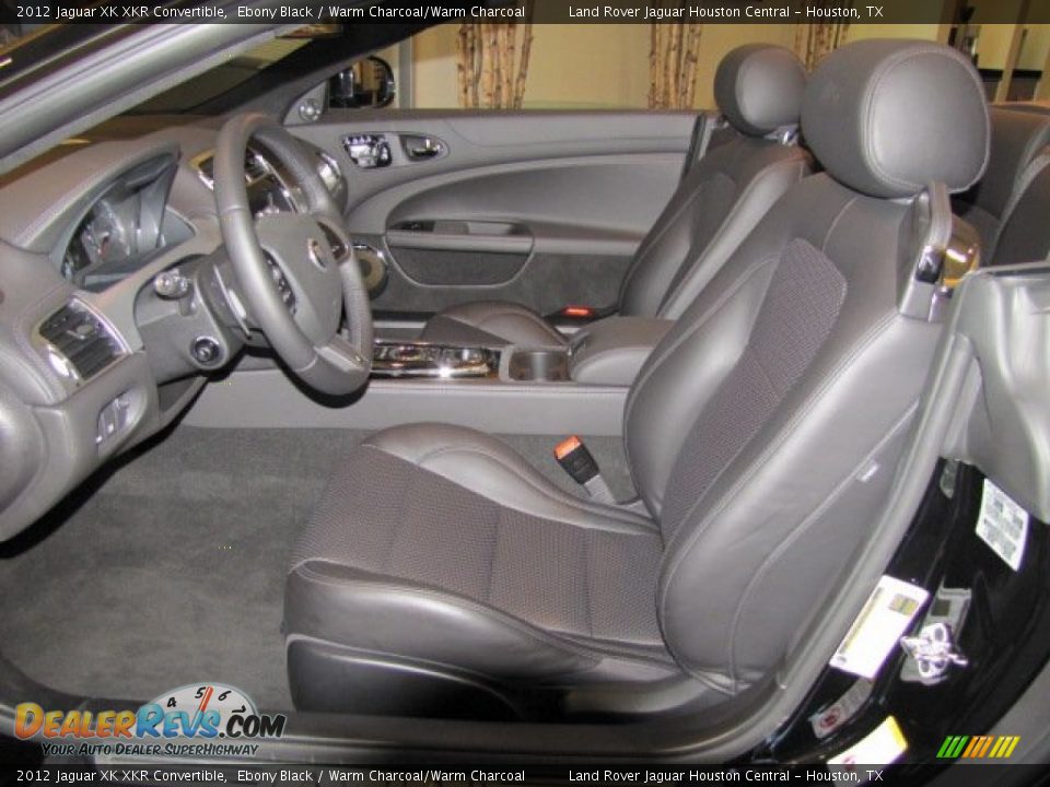 2012 Jaguar XK XKR Convertible Ebony Black / Warm Charcoal/Warm Charcoal Photo #10