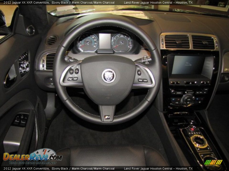 2012 Jaguar XK XKR Convertible Ebony Black / Warm Charcoal/Warm Charcoal Photo #11