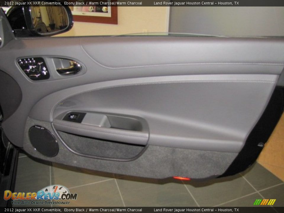 2012 Jaguar XK XKR Convertible Ebony Black / Warm Charcoal/Warm Charcoal Photo #14