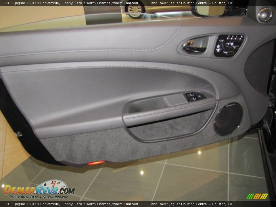 2012 Jaguar XK XKR Convertible Ebony Black / Warm Charcoal/Warm Charcoal Photo #15