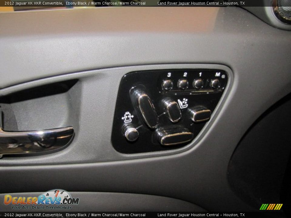 2012 Jaguar XK XKR Convertible Ebony Black / Warm Charcoal/Warm Charcoal Photo #16