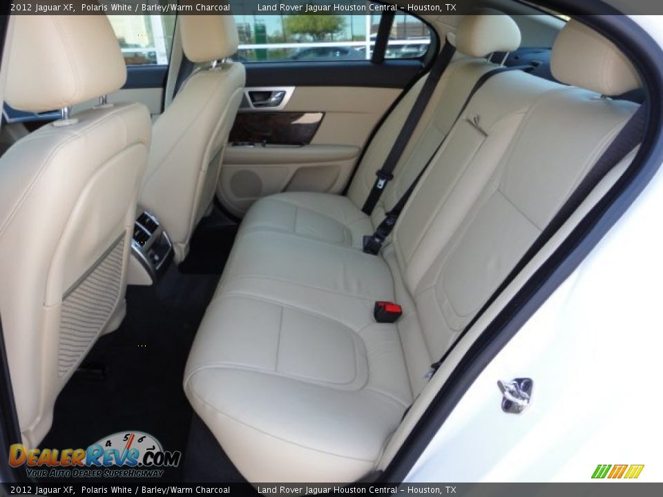 2012 Jaguar XF Polaris White / Barley/Warm Charcoal Photo #4