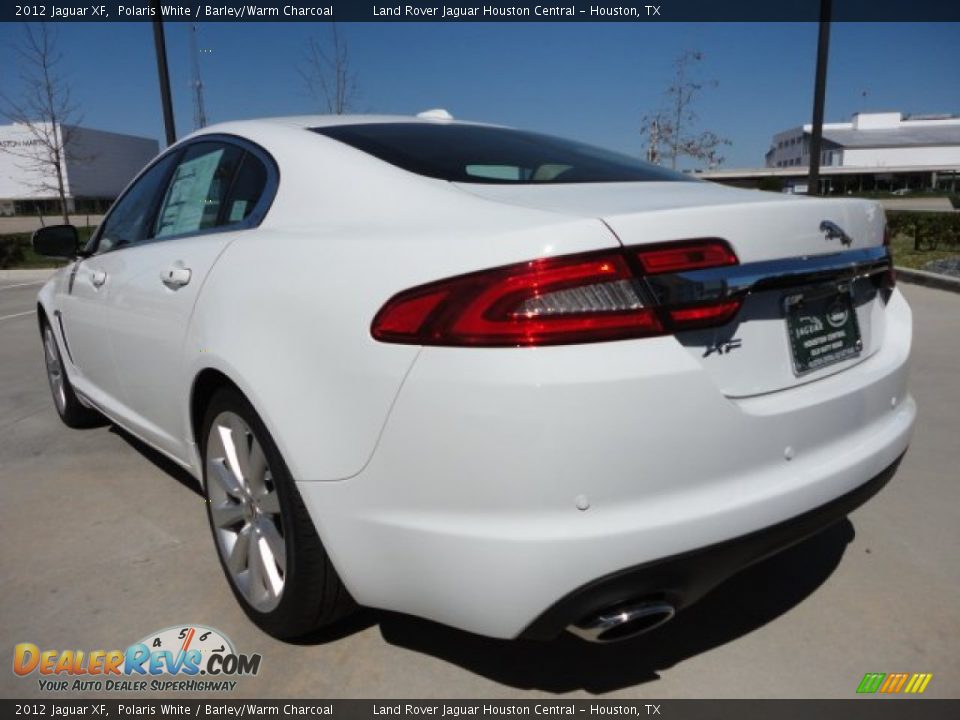 2012 Jaguar XF Polaris White / Barley/Warm Charcoal Photo #8