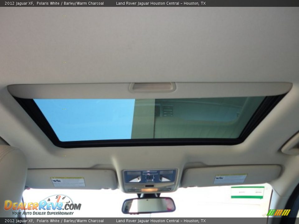 2012 Jaguar XF Polaris White / Barley/Warm Charcoal Photo #11