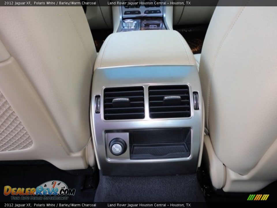 2012 Jaguar XF Polaris White / Barley/Warm Charcoal Photo #12