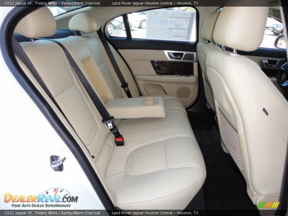 2012 Jaguar XF Polaris White / Barley/Warm Charcoal Photo #13