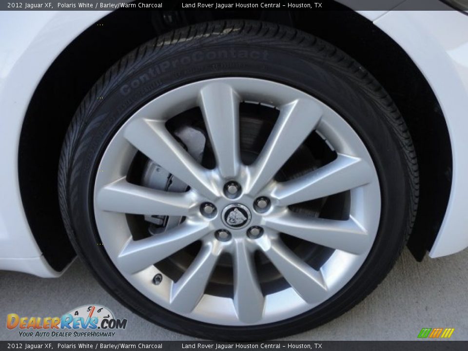 2012 Jaguar XF Polaris White / Barley/Warm Charcoal Photo #15
