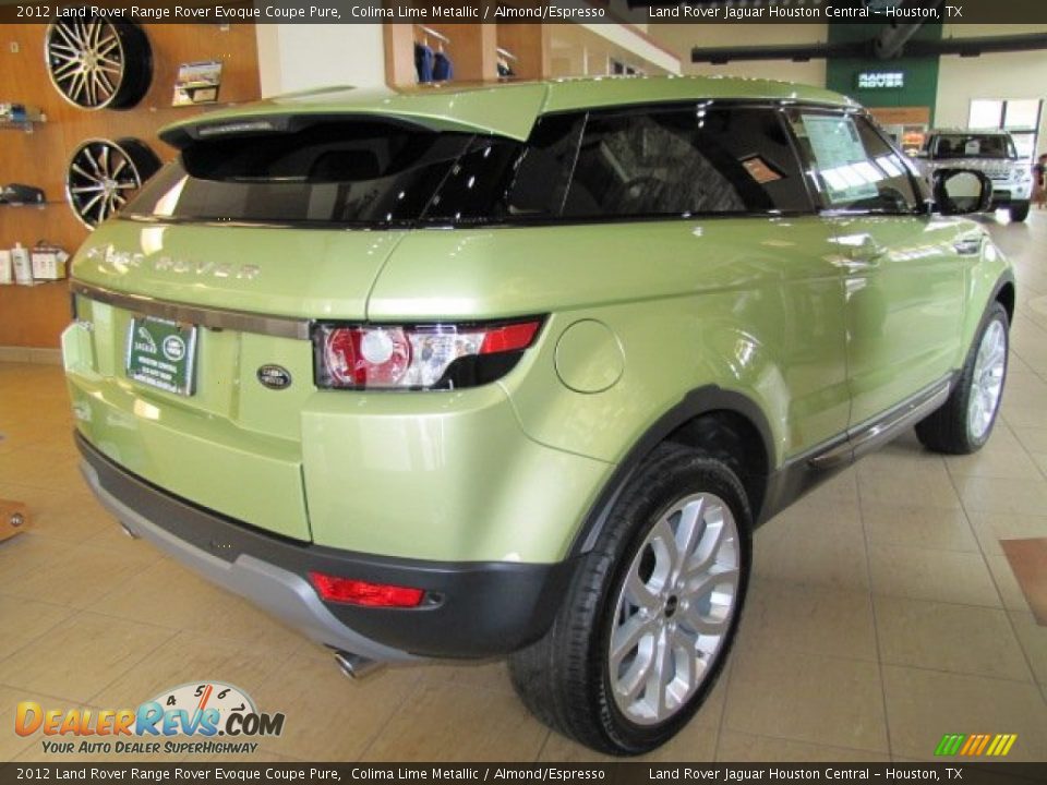 Colima Lime Metallic 2012 Land Rover Range Rover Evoque Coupe Pure Photo #5