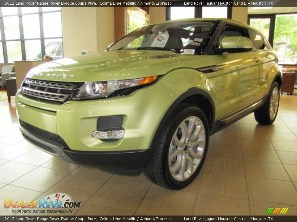 Front 3/4 View of 2012 Land Rover Range Rover Evoque Coupe Pure Photo #7