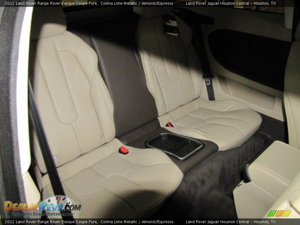 Rear Seat of 2012 Land Rover Range Rover Evoque Coupe Pure Photo #10
