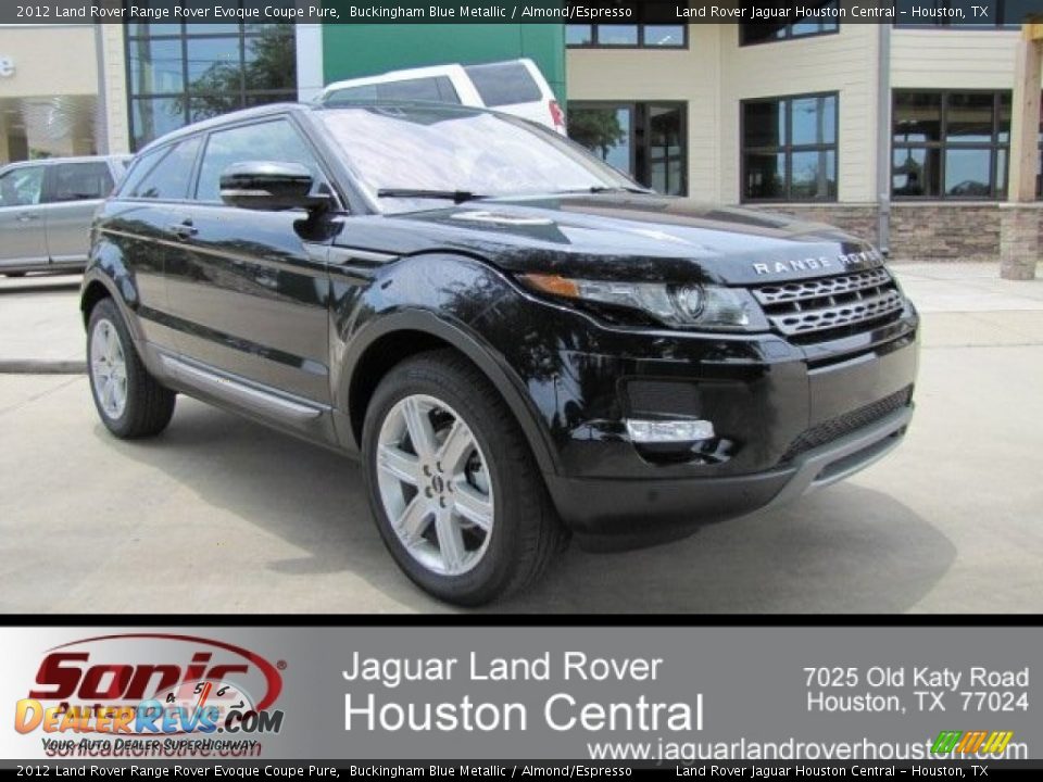 2012 Land Rover Range Rover Evoque Coupe Pure Buckingham Blue Metallic / Almond/Espresso Photo #1