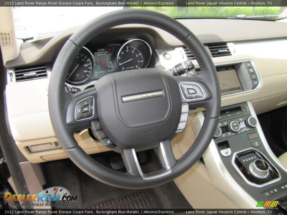 2012 Land Rover Range Rover Evoque Coupe Pure Steering Wheel Photo #3