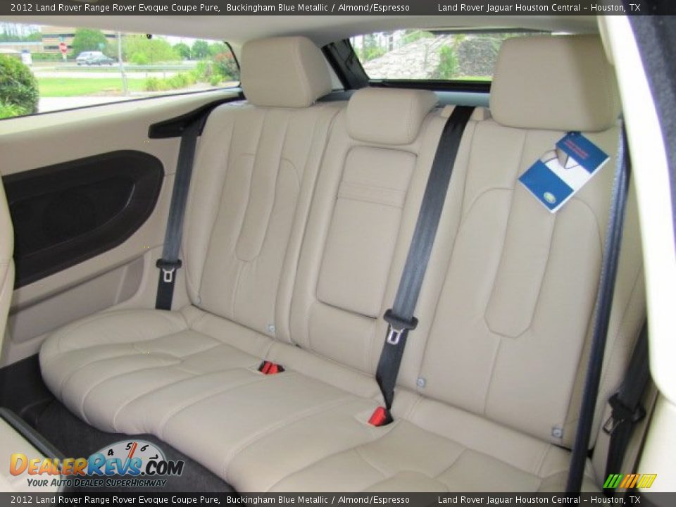 Rear Seat of 2012 Land Rover Range Rover Evoque Coupe Pure Photo #4