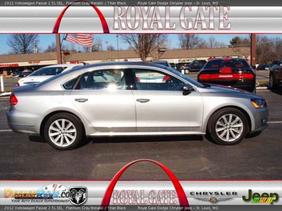 2012 Volkswagen Passat 2.5L SEL Platinum Gray Metallic / Titan Black Photo #1
