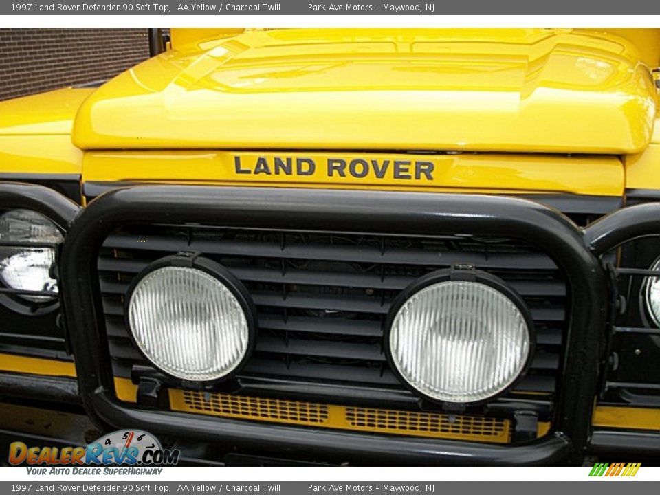 1997 Land Rover Defender 90 Soft Top AA Yellow / Charcoal Twill Photo #10