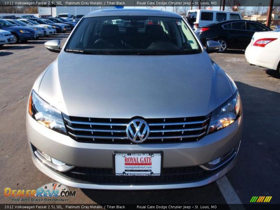 2012 Volkswagen Passat 2.5L SEL Platinum Gray Metallic / Titan Black Photo #8