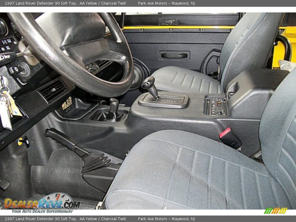 Charcoal Twill Interior - 1997 Land Rover Defender 90 Soft Top Photo #13