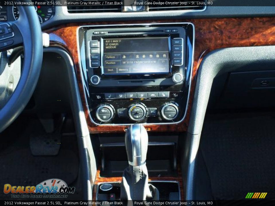 2012 Volkswagen Passat 2.5L SEL Platinum Gray Metallic / Titan Black Photo #12