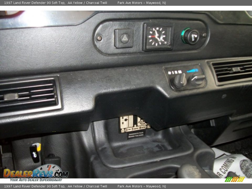 1997 Land Rover Defender 90 Soft Top AA Yellow / Charcoal Twill Photo #16