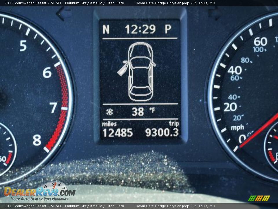 2012 Volkswagen Passat 2.5L SEL Platinum Gray Metallic / Titan Black Photo #16