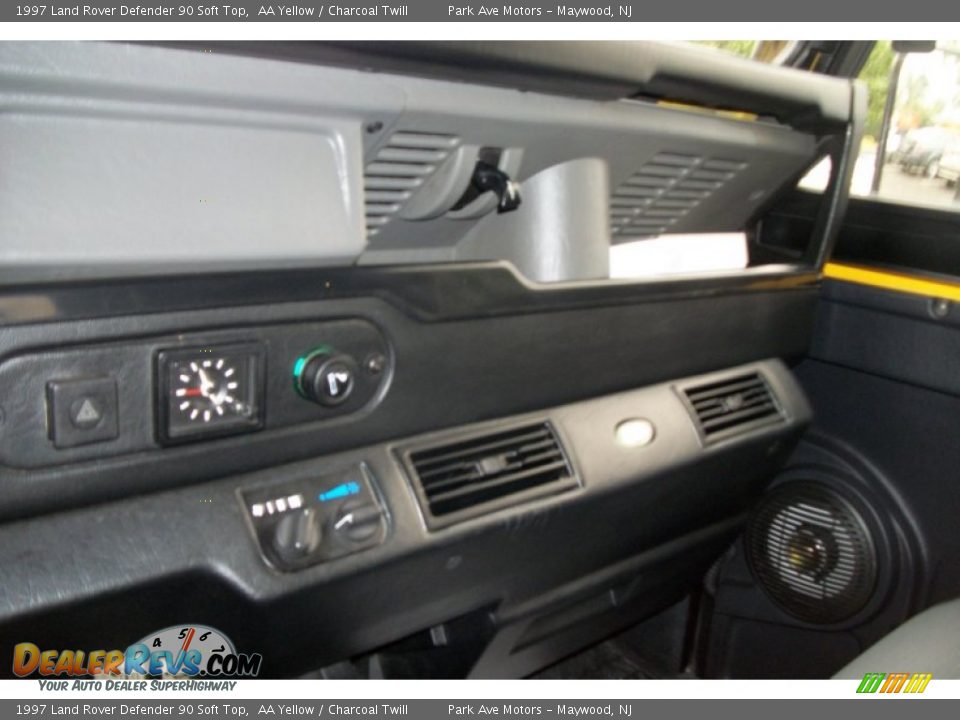 1997 Land Rover Defender 90 Soft Top AA Yellow / Charcoal Twill Photo #17