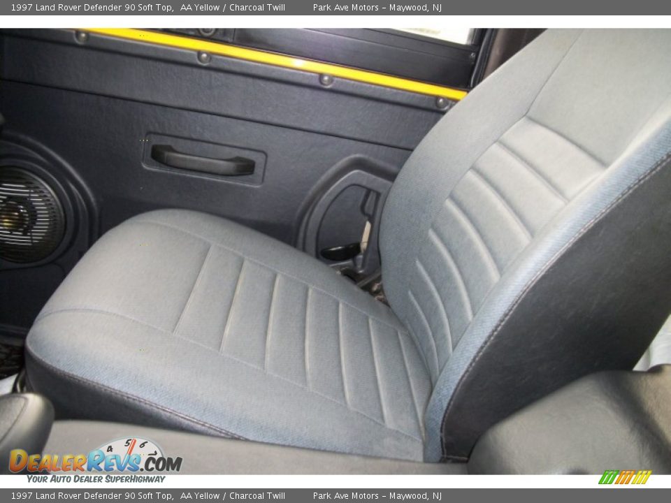 1997 Land Rover Defender 90 Soft Top AA Yellow / Charcoal Twill Photo #18