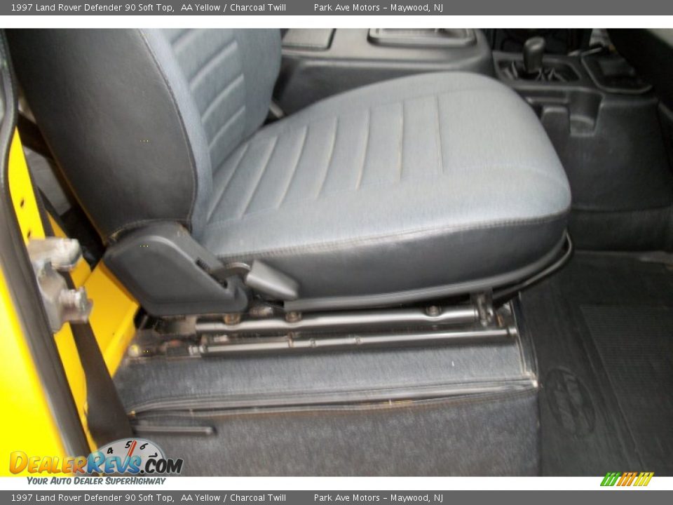 1997 Land Rover Defender 90 Soft Top AA Yellow / Charcoal Twill Photo #23