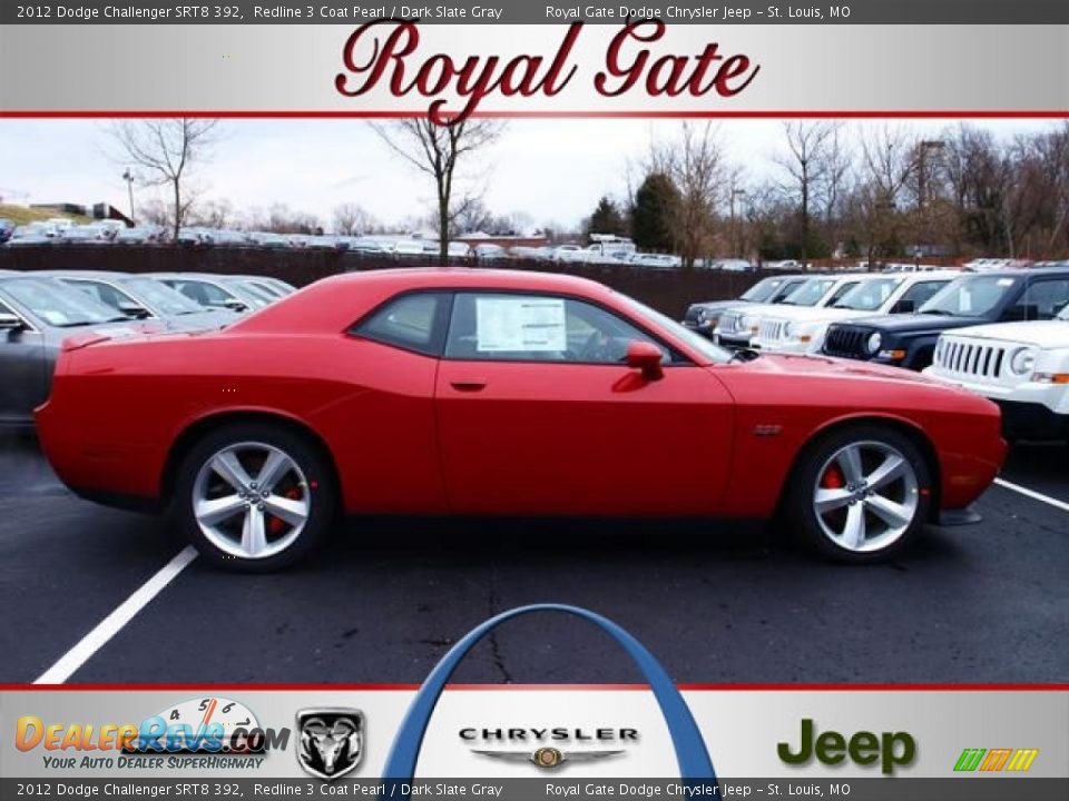 2012 Dodge Challenger SRT8 392 Redline 3 Coat Pearl / Dark Slate Gray Photo #8