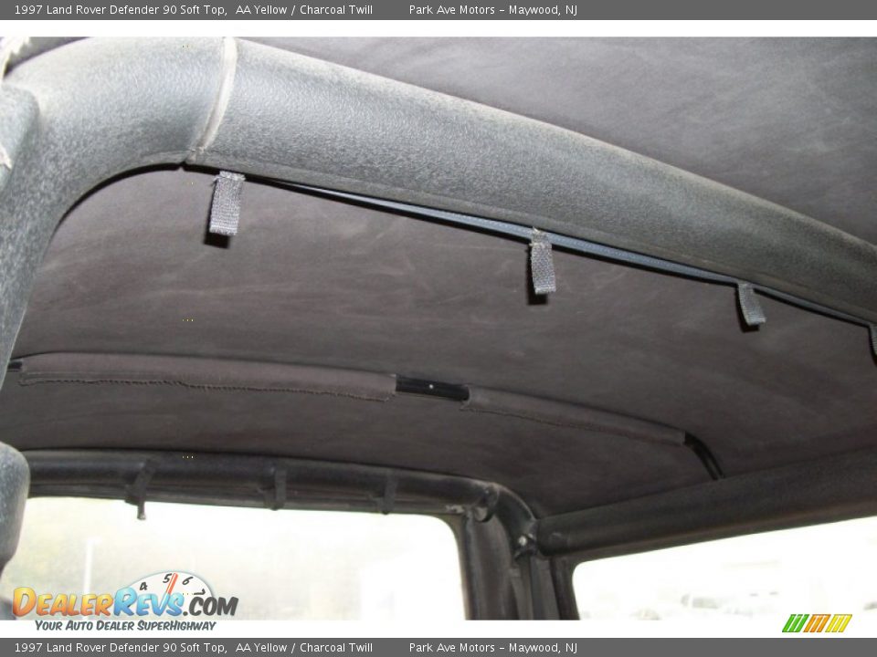 1997 Land Rover Defender 90 Soft Top AA Yellow / Charcoal Twill Photo #25