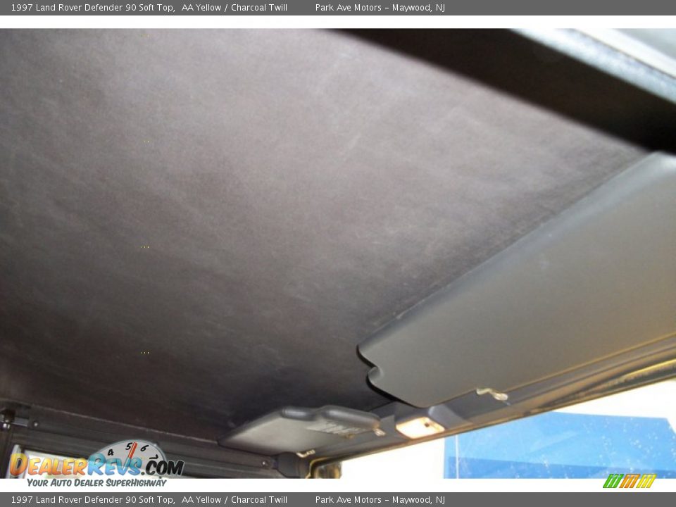 1997 Land Rover Defender 90 Soft Top AA Yellow / Charcoal Twill Photo #26