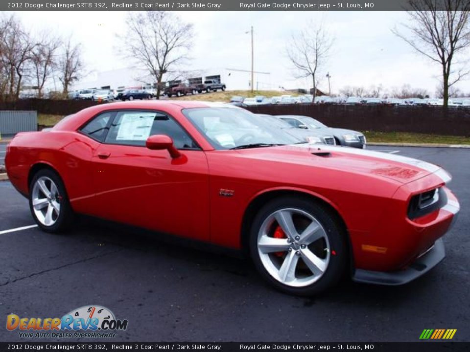 2012 Dodge Challenger SRT8 392 Redline 3 Coat Pearl / Dark Slate Gray Photo #9