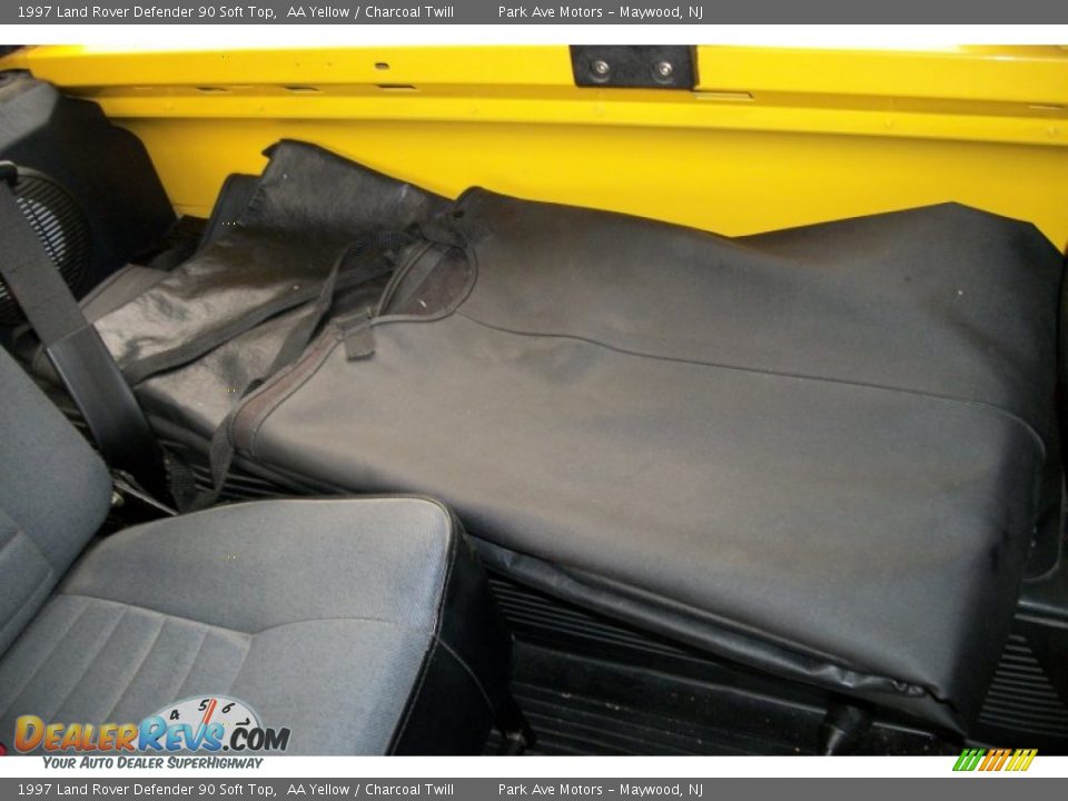 1997 Land Rover Defender 90 Soft Top AA Yellow / Charcoal Twill Photo #30
