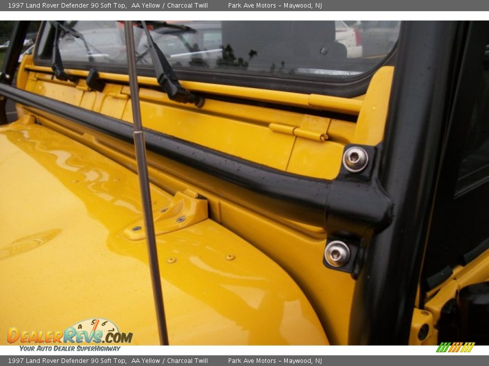 1997 Land Rover Defender 90 Soft Top AA Yellow / Charcoal Twill Photo #32